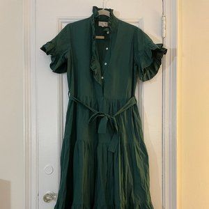 Elegant Green Midi Dress